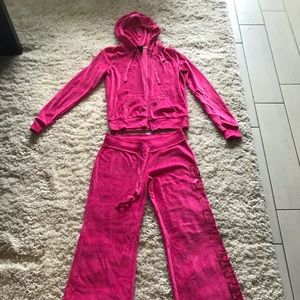 Victoria Secret Pink Velour Jogging Suite